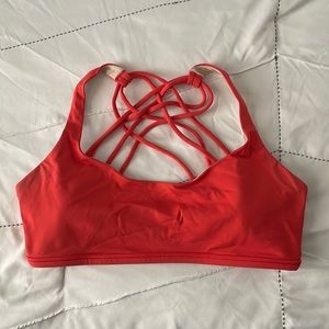 Lululemon Free to be Wild orange bra size 10